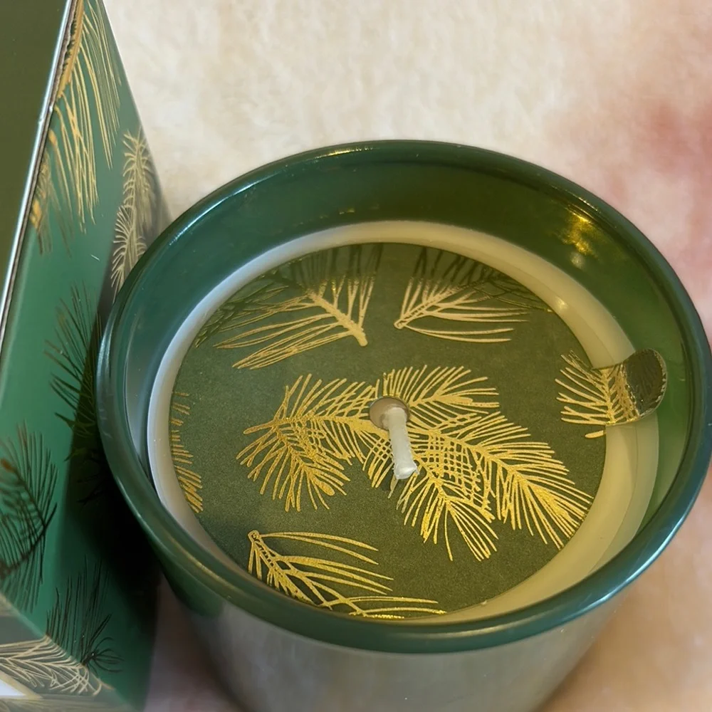 Sur La Table Balsam Clove Soy Candle Green Glass